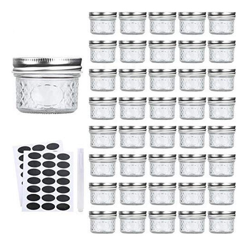 Tarros De Cristal Para Conservas De 120 Ml Con Tapa Plateada