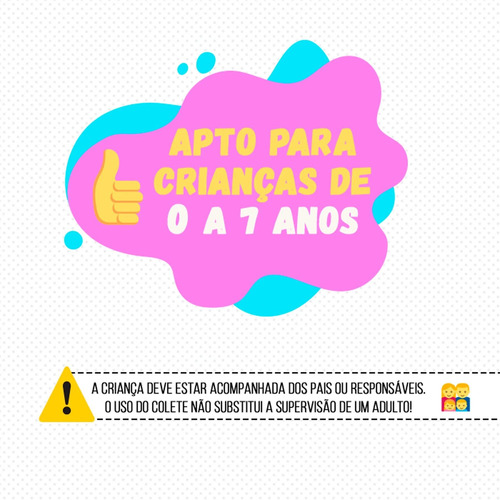 Colete Flutuador Salva-vidas Boia Infantil Prolife Cf01