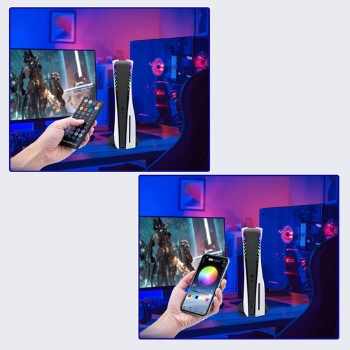 Tira De Luz Led Rgb Para Consola Ps5 Con Control Remoto