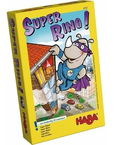 Super Rhino (rhino Hero) - Juego Destreza Para Niños