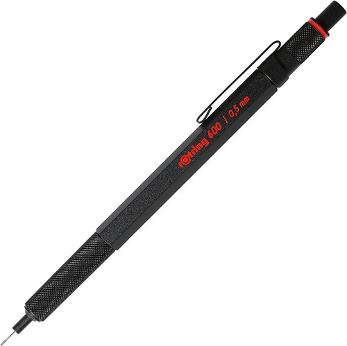 Imagen 1 de 8 de Rotring 600 0.5mm Portaminas Negro / Mechanical Pencil