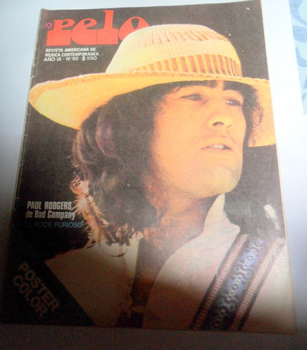 Pelo 92 Entrev. Pappo 1978 , Aquelarre , Poster Nils Lofgren