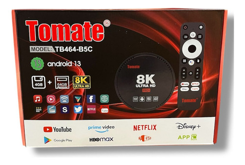 Convertidor Smart Tv Android 13 8k Ultra Hd 4gb+64gb Magis Negro