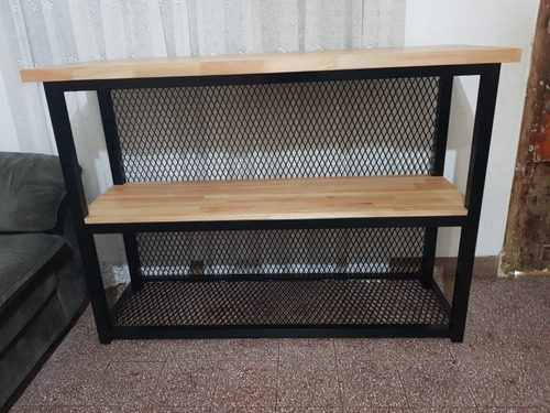 Imagen 6 de 9 de Barra, Pasa Plato Cocina En Hierro Y Madera Jd Arte Y Diseño