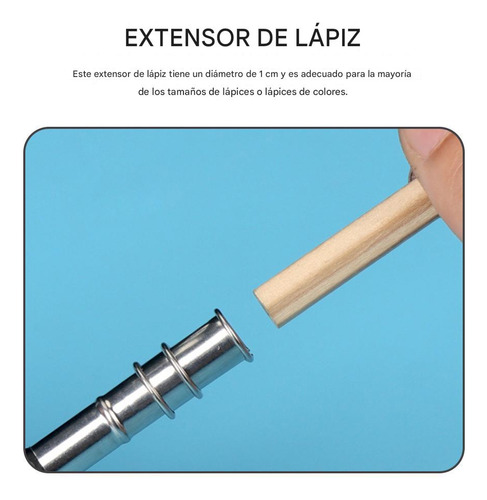 4 Soportes Alargadores Para Lápices Para Dibujar Y Para Estu