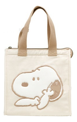 Cartoon Insulated Tote Bag Commuter Work Snoopy