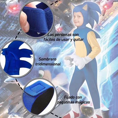Disfraz Cosplay Tipo Sonic Boom Superheroe Erizo de 2 a 10 años (2 Años) :  .com.mx: Juguetes y Juegos