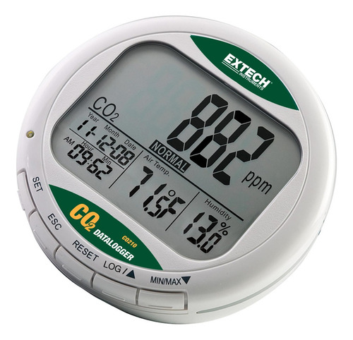 Monitor Co2 Calidad Del Aire Escritorio Extech Co210