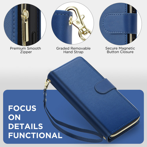 Funda De Piel Tipo Cartera Para Samsung Galaxy S22 Ultra S22 Plus
