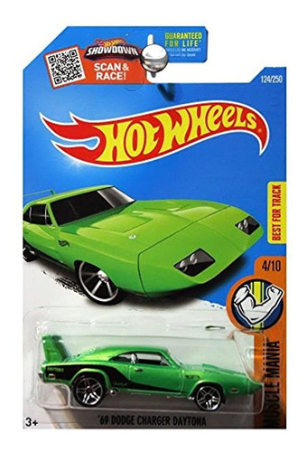 Coche Juguete Escala 1:64 dodge Charger Daytona 1969/verde