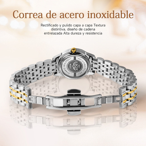 Reloj De Pulsera Elegante Para Mujer De Cuarzo Analógico