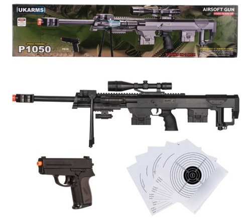 Rifle Airsoft P1050, Pistola Resorte P211 Xtr P