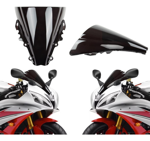 Mica Parabrisas Moto Yamaha R6 R6r 2006 2007 Humo