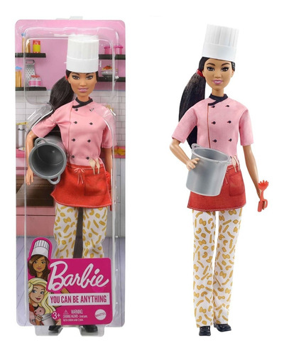 Barbie Muñeca Cocinera Cheff Profesion Toy New Gtw38 Bigshop