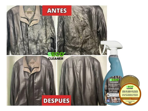 Kit Limpia Y Nutre Camperas Tapados Todo Tipo Cueros