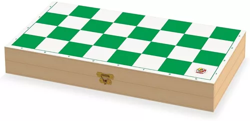 Jogo Xadrez Oficial Em Madeira Mdf 42 Cm - Junges