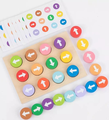 Juego Didáctico De Mesa Patrones De Flechas Y Encaje Niños