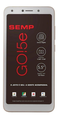 Semp GO! 5e Dual SIM 16 GB Ouro 1 GB RAM