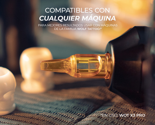 Cartucho Para Tatuaje Profesional Libélula Rm 20pz Calibre De Las Agujas 1219