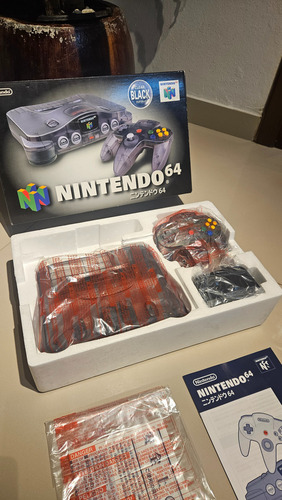 Console Nintendo 64 Clear Black N64 Raro Completo (Usado)
