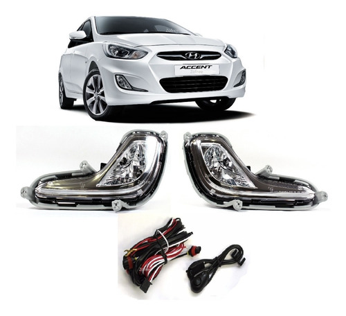 Kit Neblineros Hyundai Accent 2011 En Adelante / Zofree