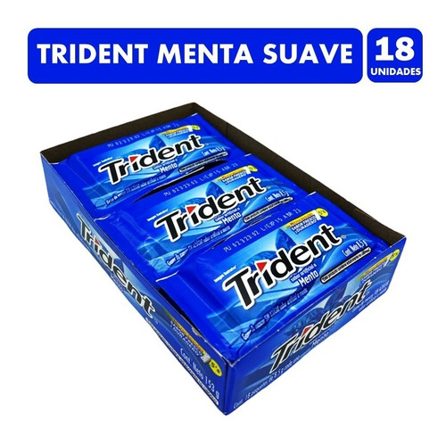 Chicle Trident Menta Suave Display 18 Unidades