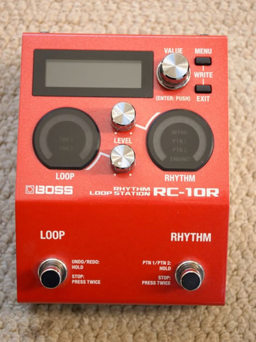 Pedal Boss Rc-10r Loop Station Rojo (Usado)