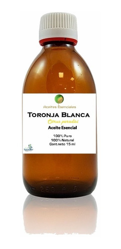 Aceite Esencial De Toronja Blanca 120 Ml 100% Puro Y Natural