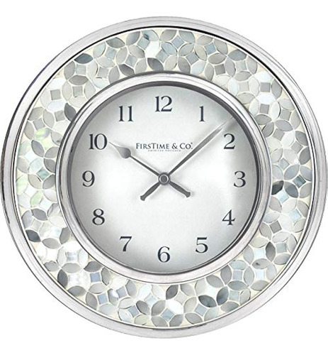 Firstime Y Co. Reloj De Pared De Mosaico Arabesco, 10,5  , B