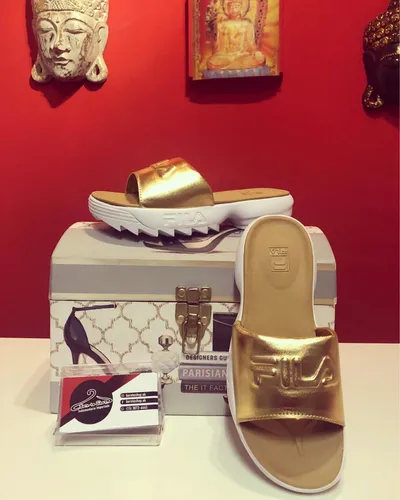 Ojotas Fila Disruptor Gold Mujer Nuevas Originales
