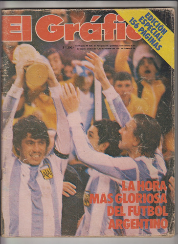 Mundial Futbol 1978 Argentina Campeon Revista El Grafico