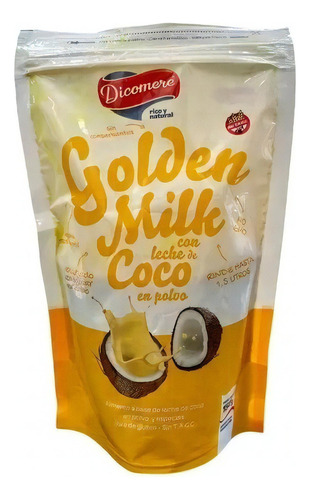 Golden Milk Con Leche En Polvo De Coco - Dicomere 150g