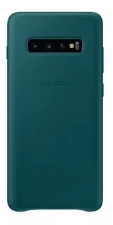 Samsung Leather Cover Case Para Galaxy S10 Plus Verde