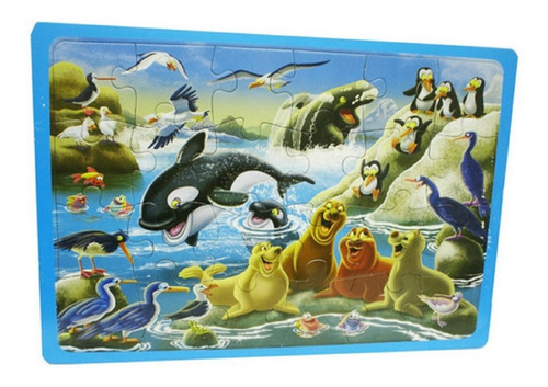 Imagen 1 de 6 de Puzzle Fauna Antartica 25 Piezas Duravit Playking