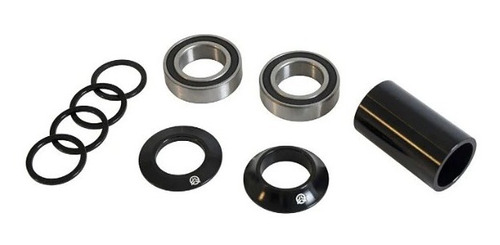 Imagen 2 de 2 de Caja Federal Bmx - Mid 24mm - ¡a Rulemanes! Color Negro