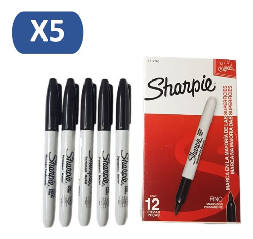 Marcador Sharpie Punta Fina Negro