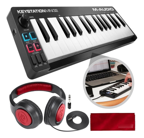 M-audio Keystation Mini 32 Ii - Controlador Midi Con Auricul