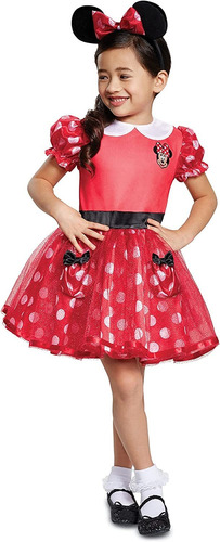 Disguise Disney Minnie Mouse - Disfraz Para Niña, Talla Roja