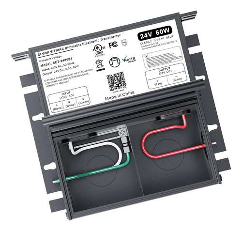 Controlador Led Regulable De 60 W 24 V Para Atenuador Lutron
