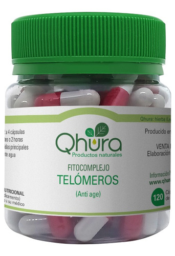 Fitocomplejo Telómeros (anti Age) 120 Cápsulas X 500 Mgr