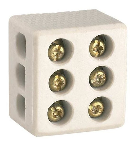 Conector De Porcelana Trifásico 10mm