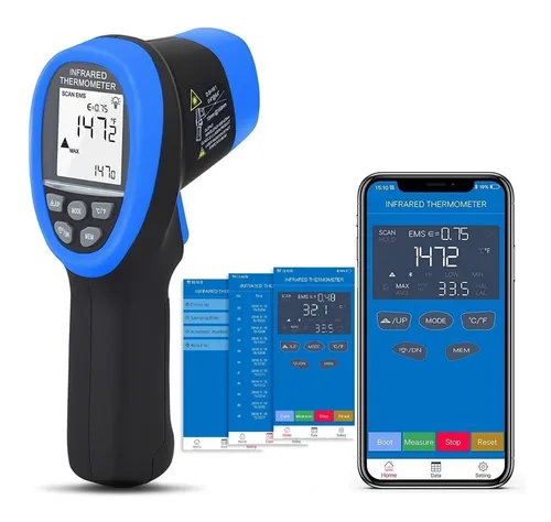 comprar Termometro Bluetooth Infrarrojo Pistola Temperatura -50 800º