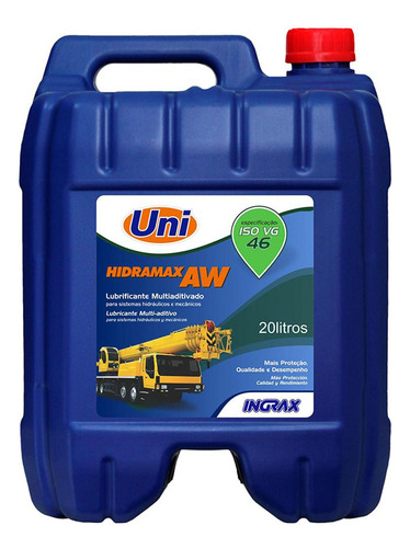 Óleo Mineral Multiaditivado Hidramax Aw 46 20 Litros Ingrax