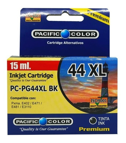 Cartucho Alternativo Pg-44 Xl Negro 15ml - Pacific Color