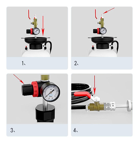 Pneumatic Transmission Fluid Pump Gearbox Oil Filler 5l