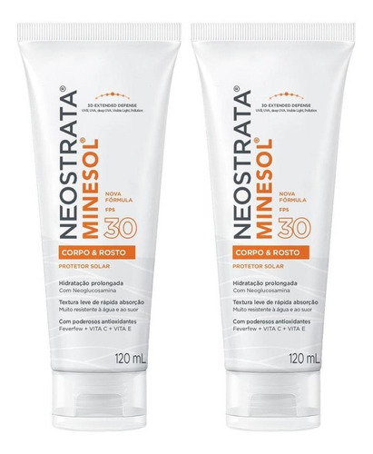 Kit 2 Protetores Solar Neostrata Corpo E Rosto Fps 30 120ml