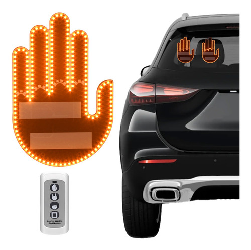 Luz Divertida Del Coche Del Gesto Con El Dedo Teledirigido