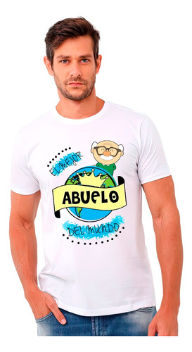 Polera Dia Del Padre El Mejor Abuelo Del Mundo Tata Regalo 1