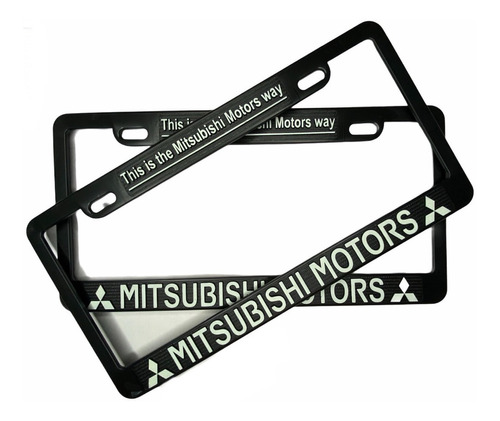 Par De Portaplacas Mitsubishi Mirage Montero Outlander L200