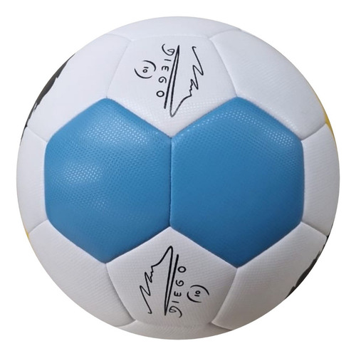 Pelota De Futbol Ch1 Dm10 Maradona Mrd3000 Hibrida Unicas Color Celeste Y Amarillo